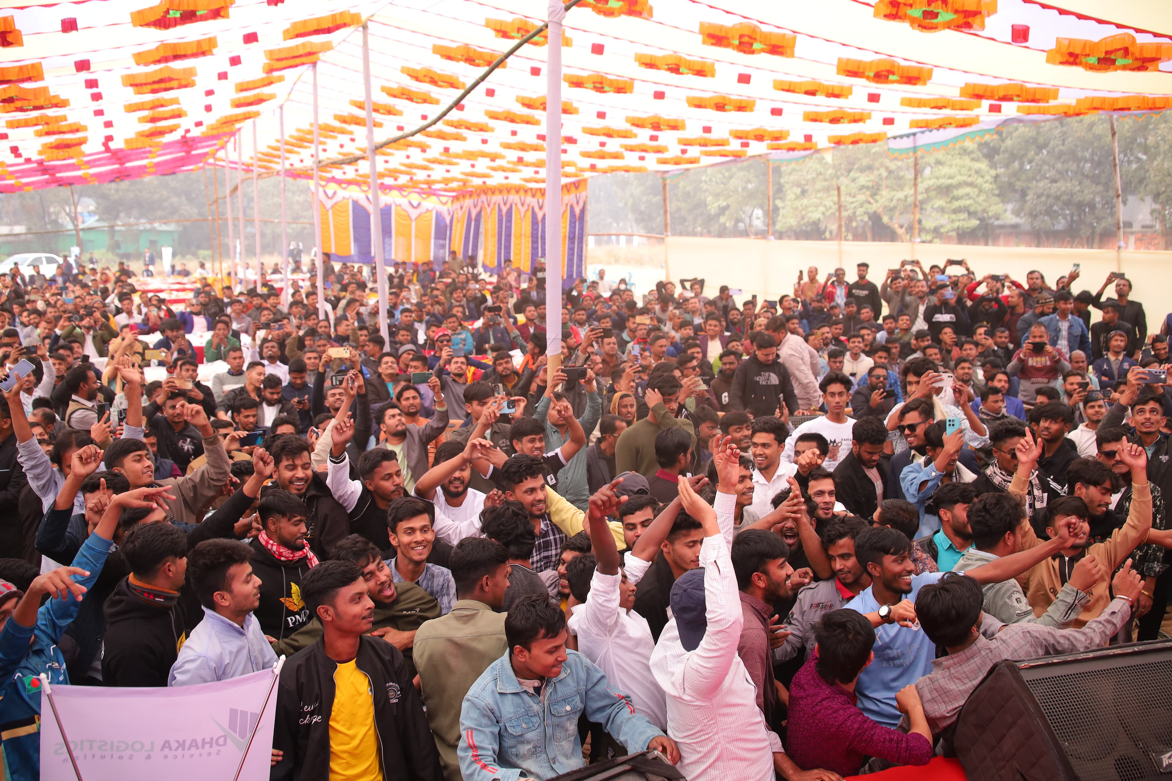 Professional event ceremony
